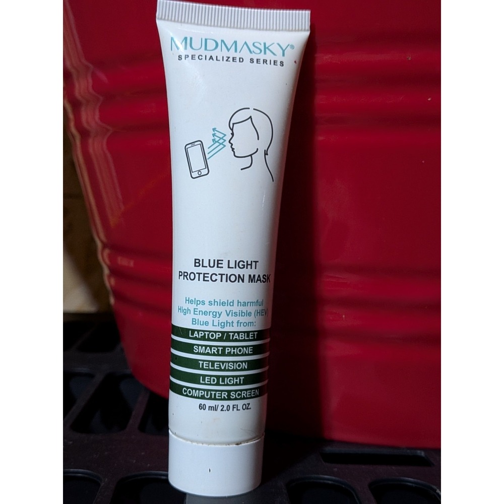 Mudmasky Blue Light Protection Mask New Full Size 60ml 2oz Face Mask Antioxidant